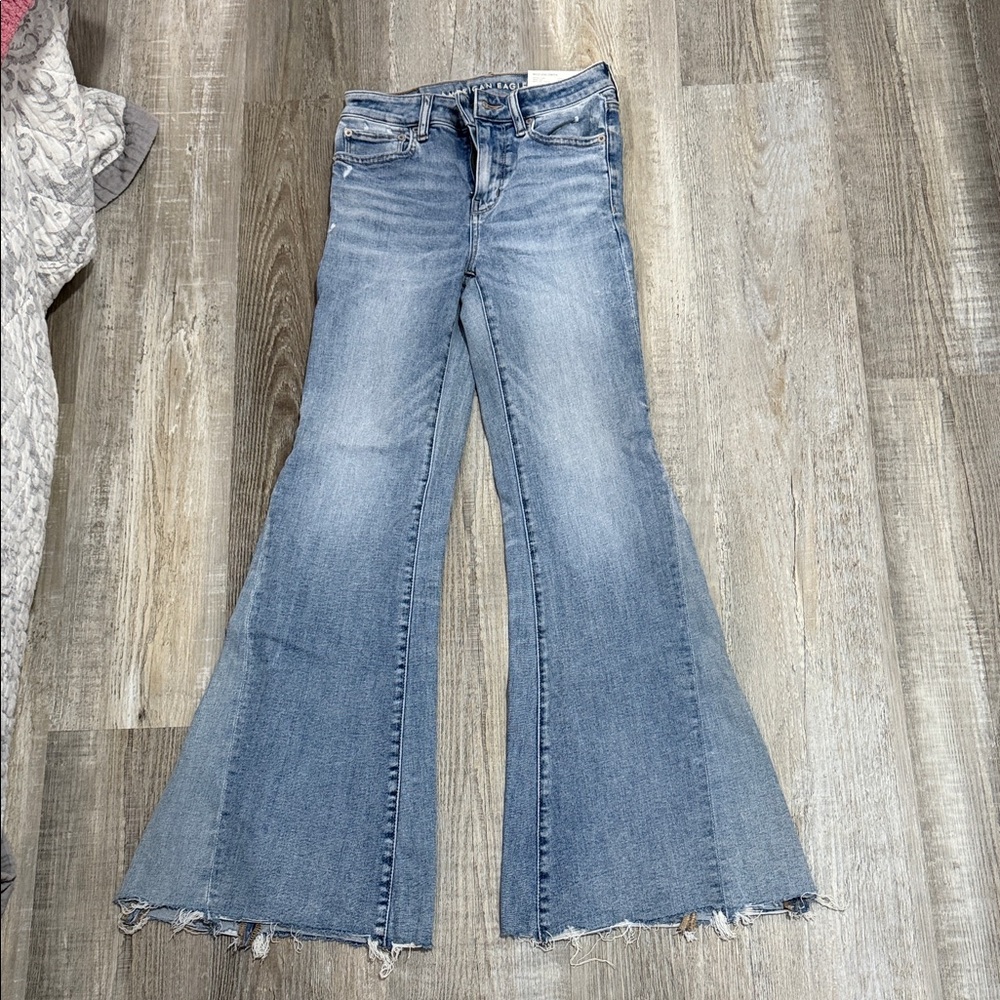 American Eagle Outfitters Light Blue Flare Jeans